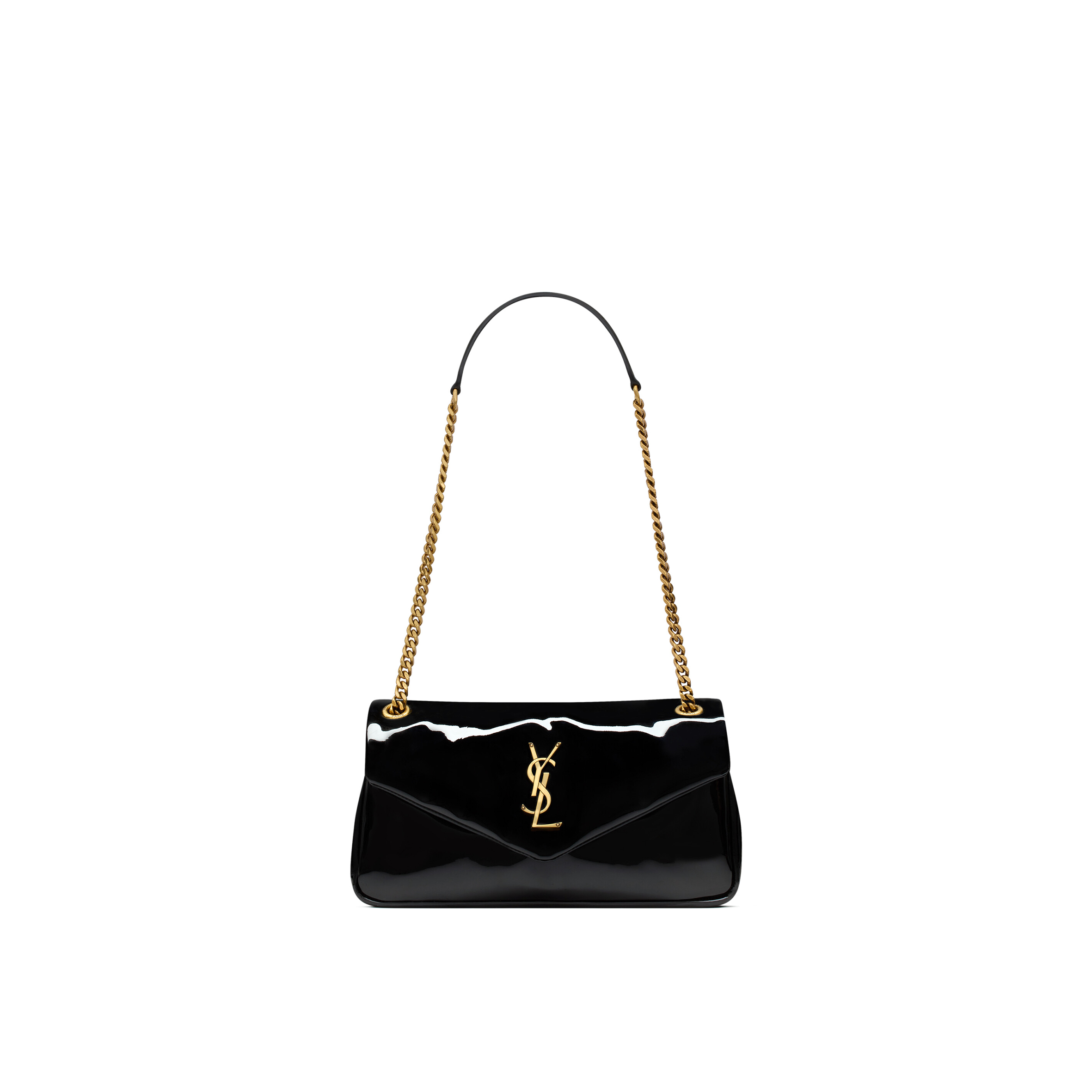 YSL CALYPSO SMALL IN PATENT LEATHERB 734153AHG071000 (26*14*7cm)